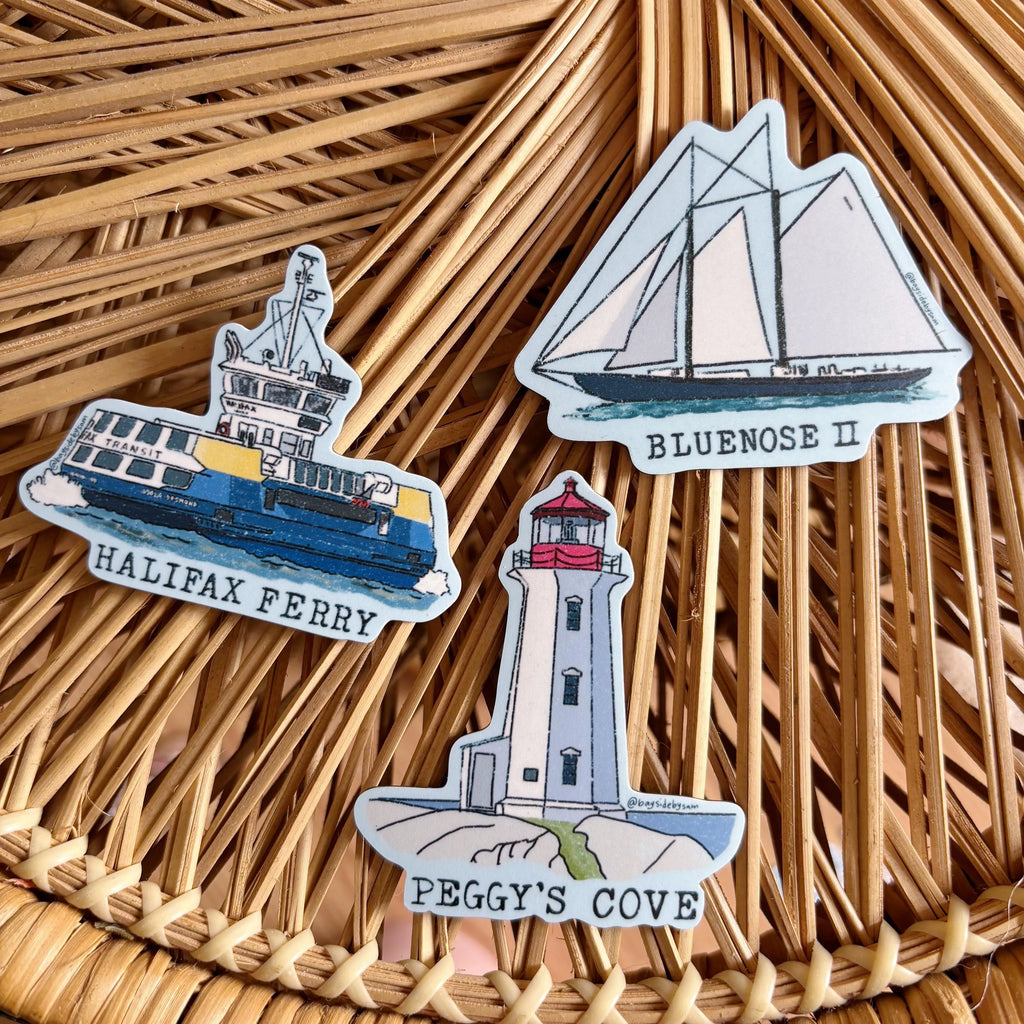 Halifax Ferry Nova Scotia Vinyl Sticker 3"