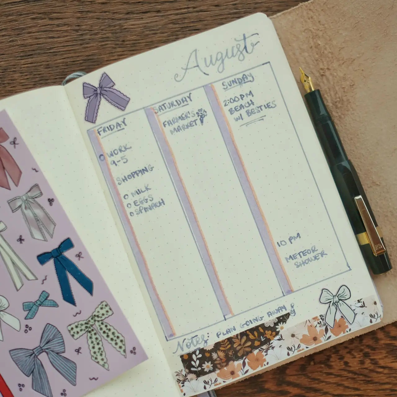 Vintage Bows Sticker Sheet 4" x 6"