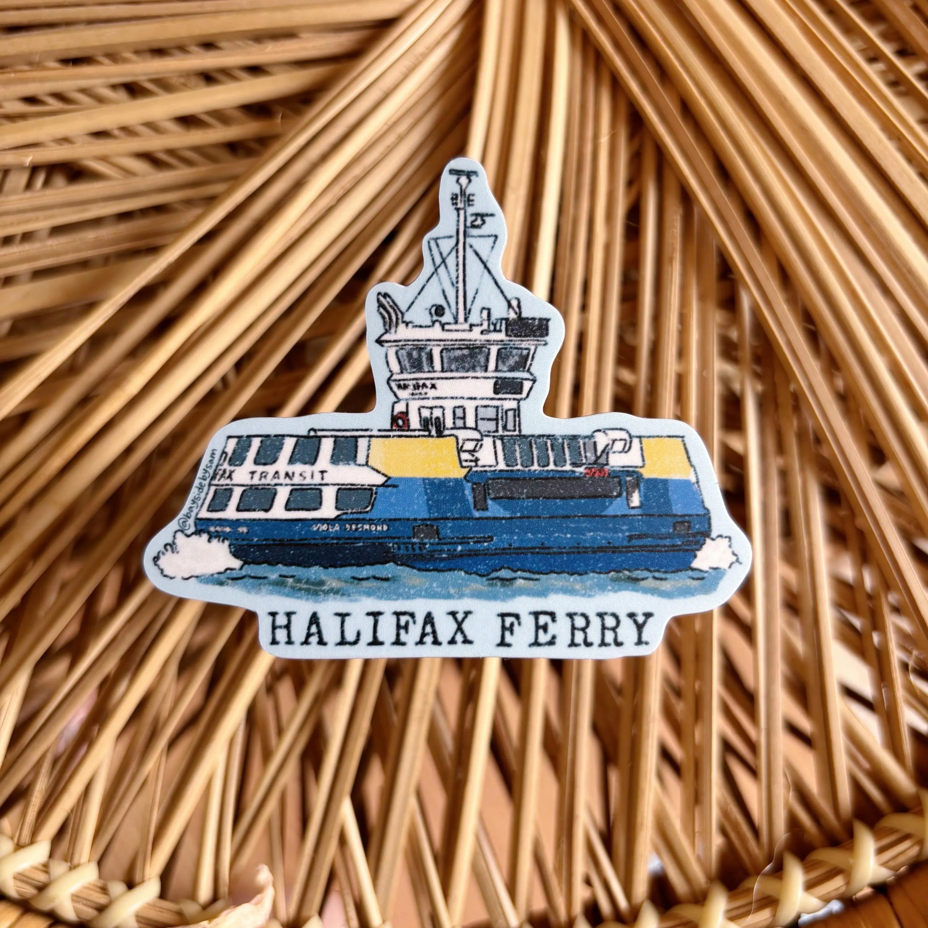 Halifax Ferry Nova Scotia Vinyl Sticker 3"