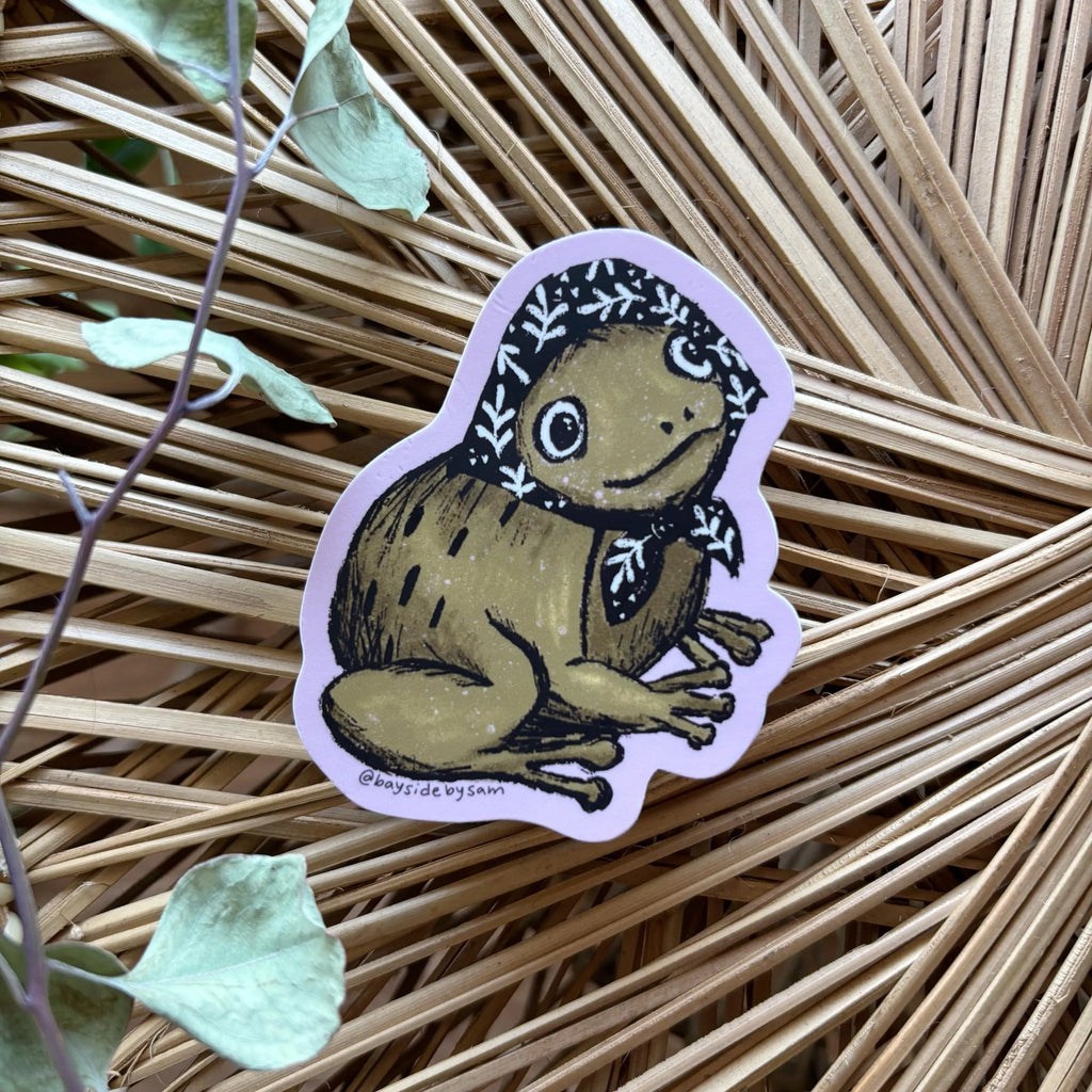 Nonna Frog Vinyl Sticker 3"