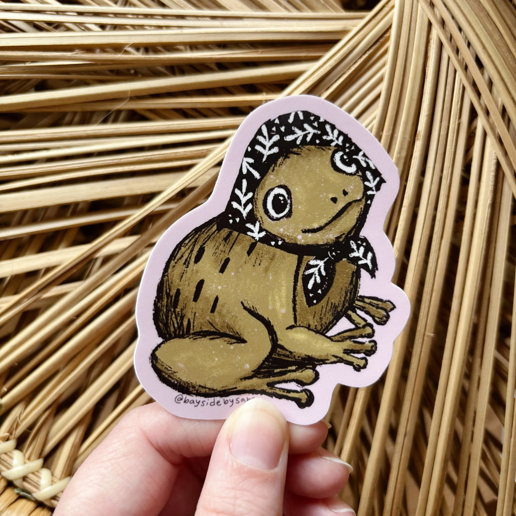 Nonna Frog Vinyl Sticker 3"