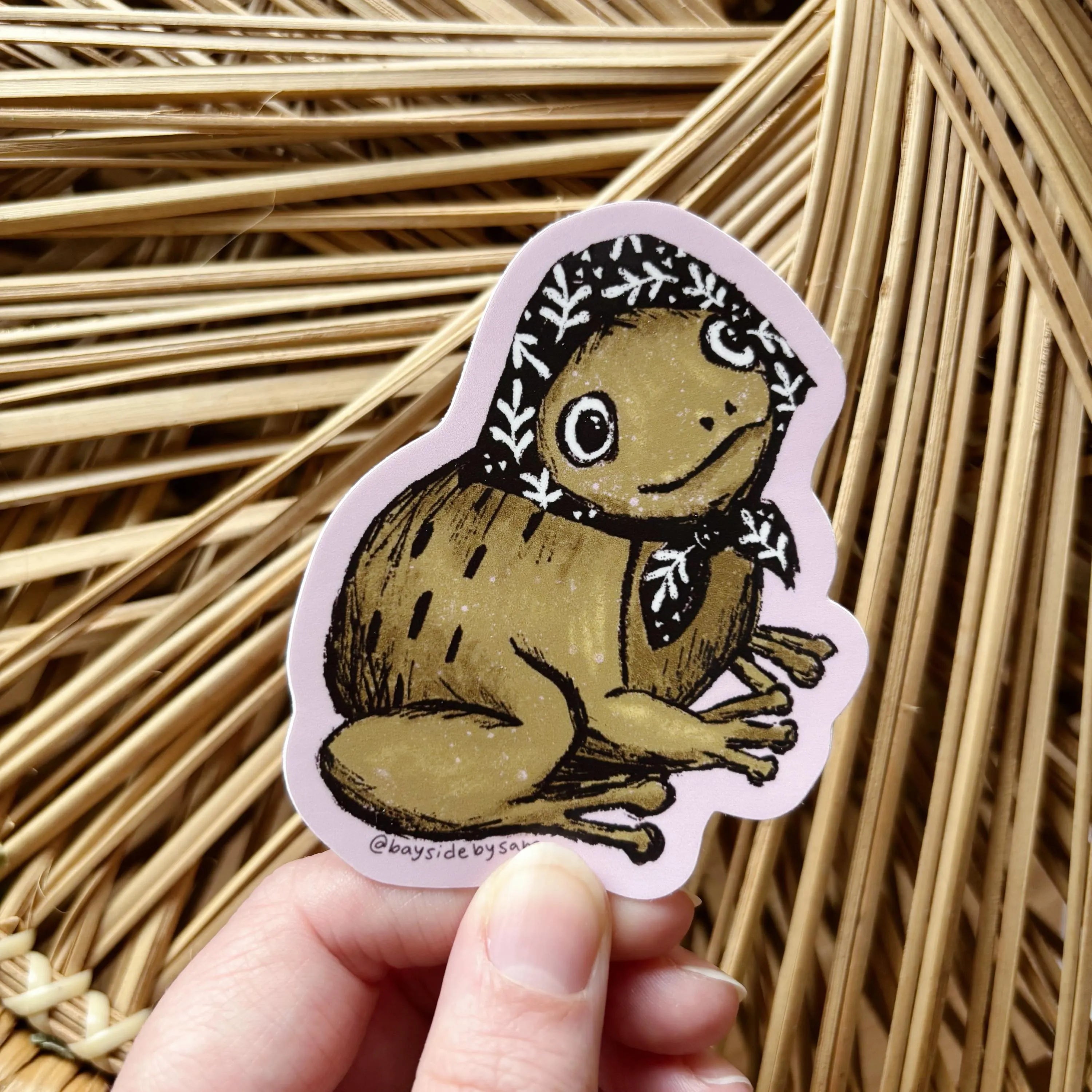 Nonna Frog Vinyl Sticker 3"