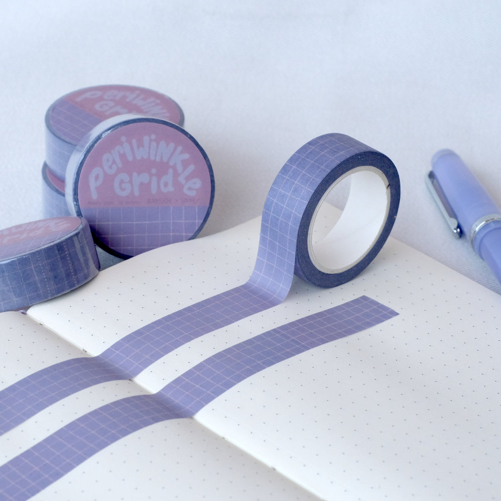 Periwinkle Grid Washi Tape