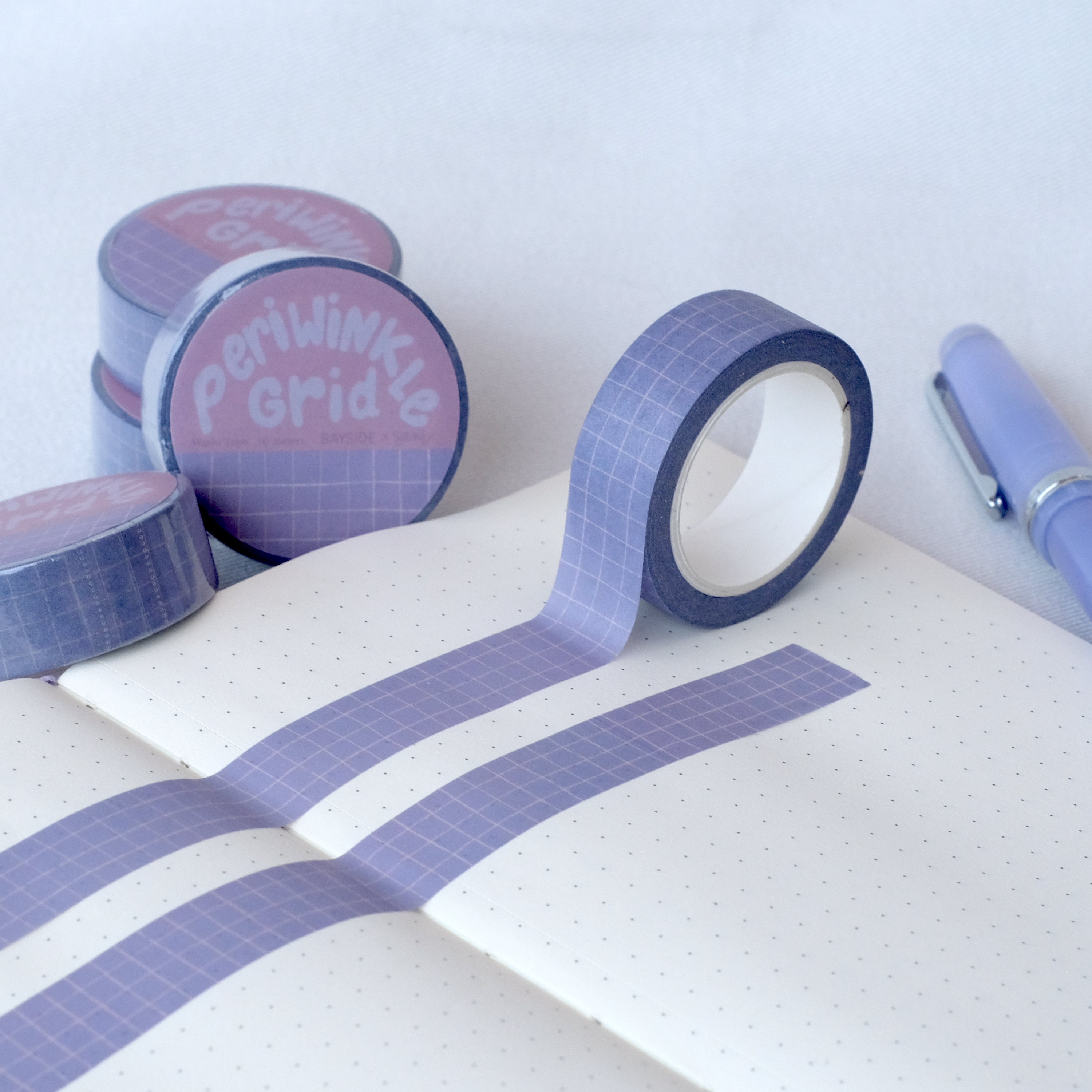 Periwinkle Grid Washi Tape