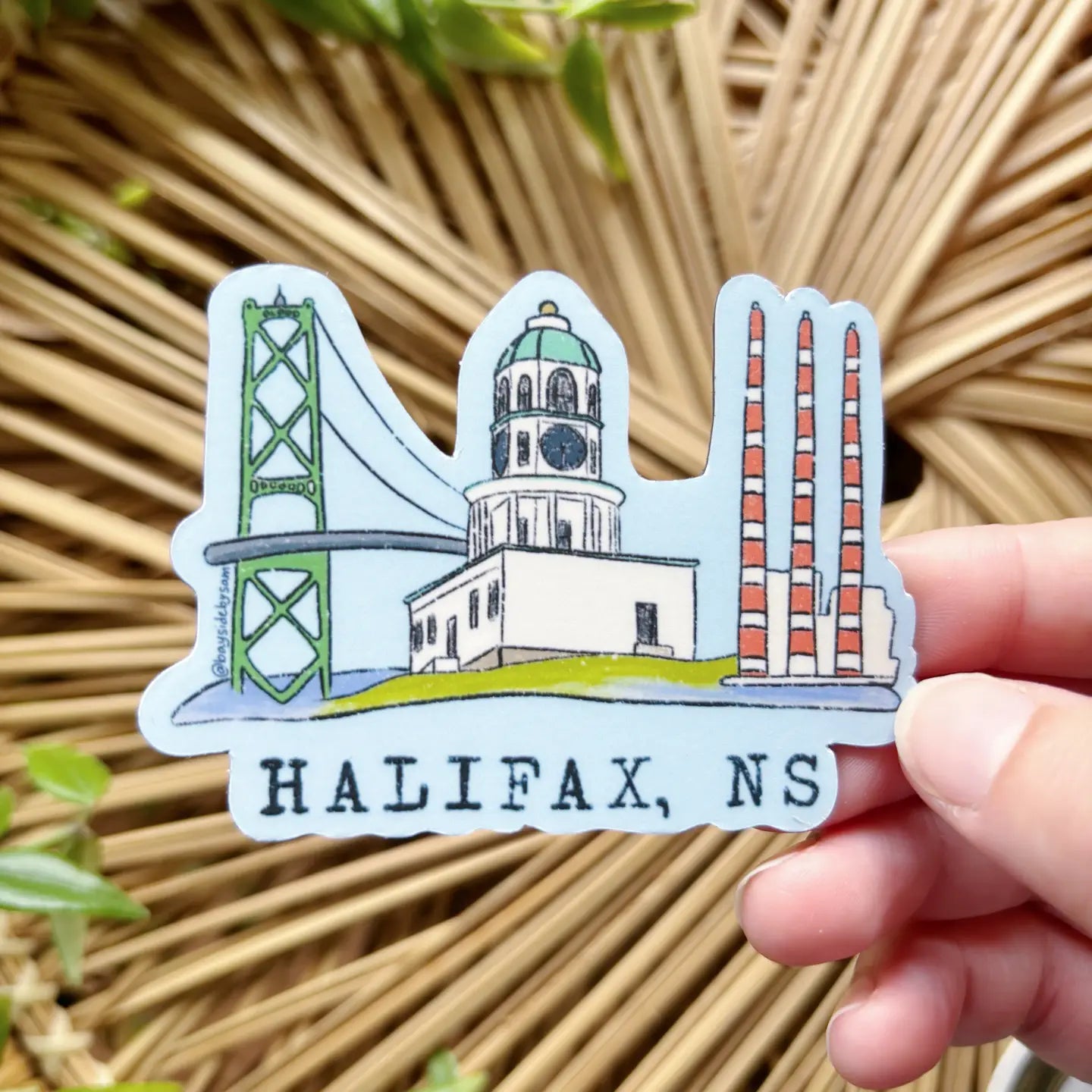 The Halifax Three Vinyl Sticker 3"