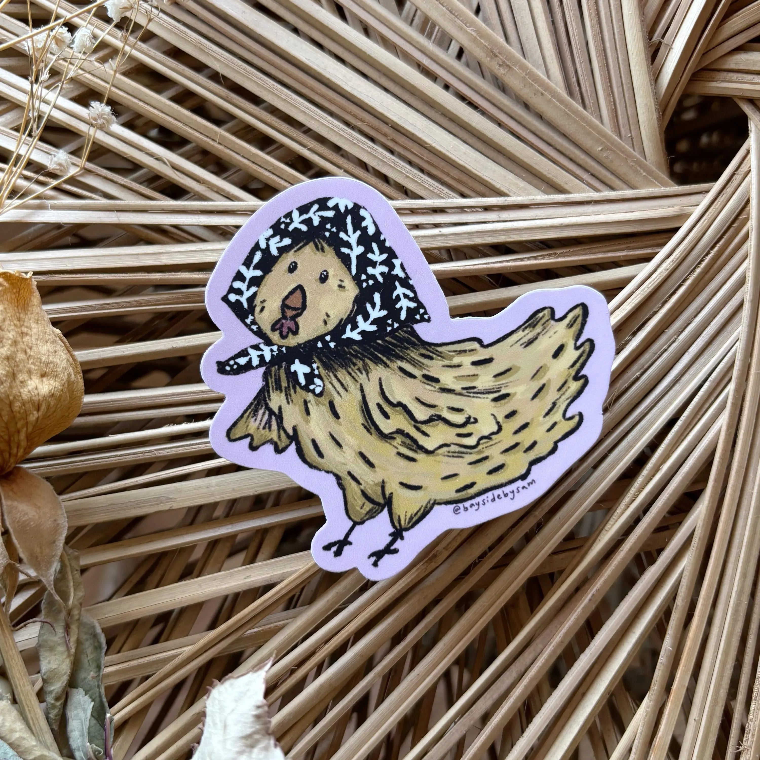 Nonna Hen Vinyl Sticker 3"