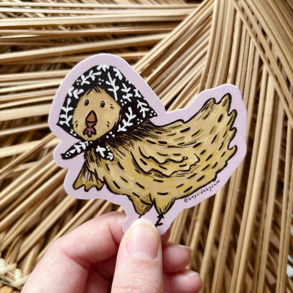Nonna Hen Vinyl Sticker 3"