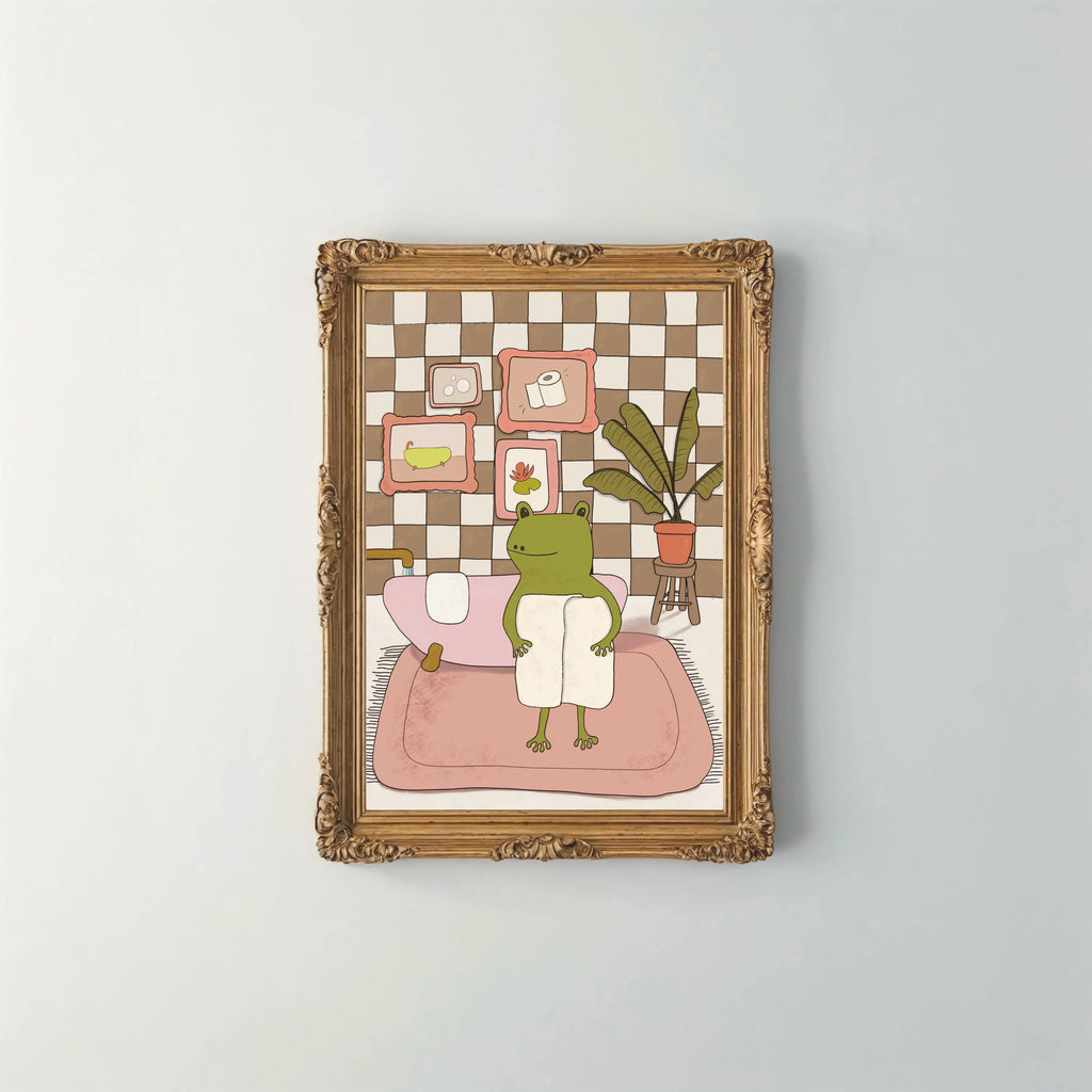 My Hoppy Place Bathroom Art Print 8" x 10"