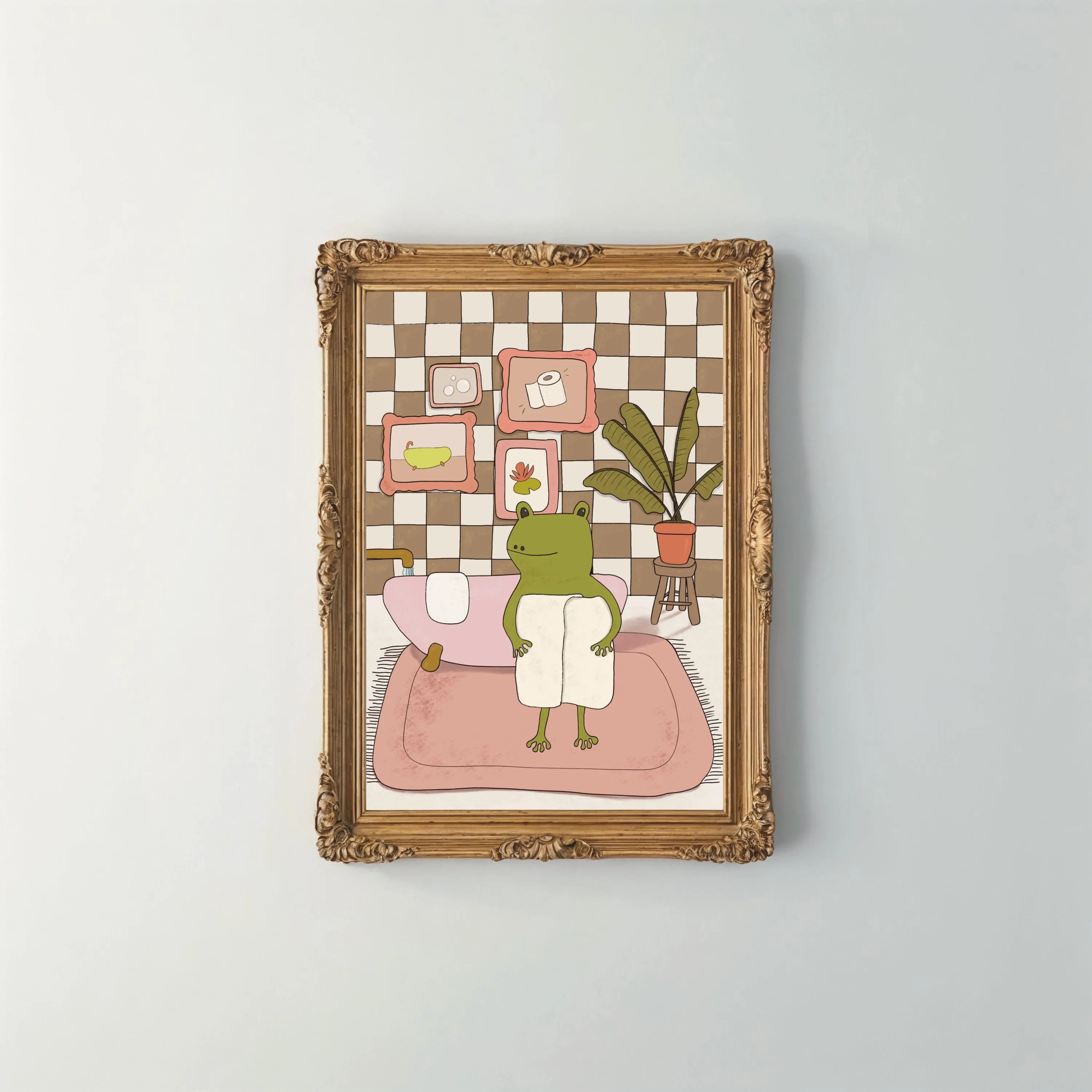 My Hoppy Place Bathroom Art Print 8" x 10"