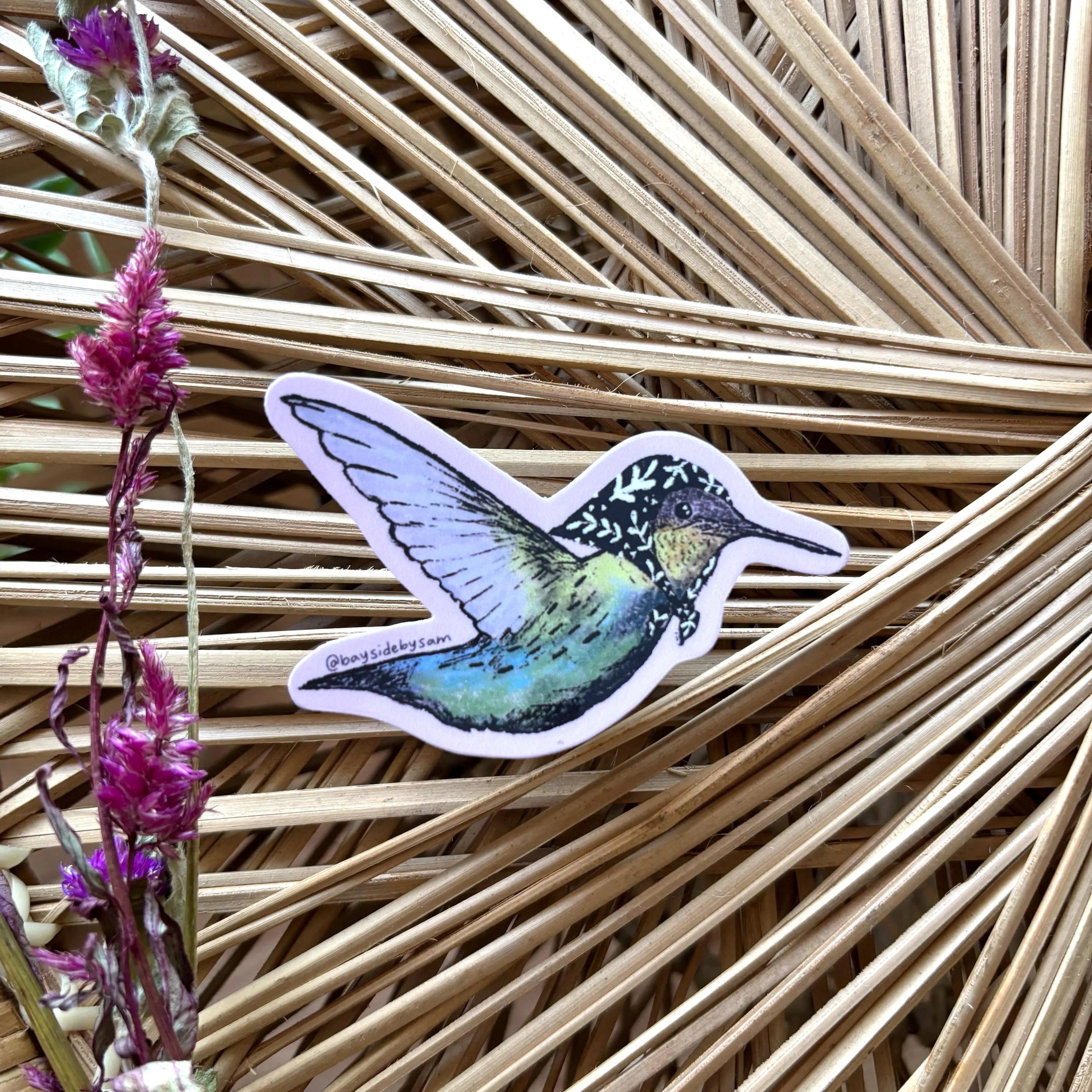 Nonna Hummingbird Vinyl Sticker 3"