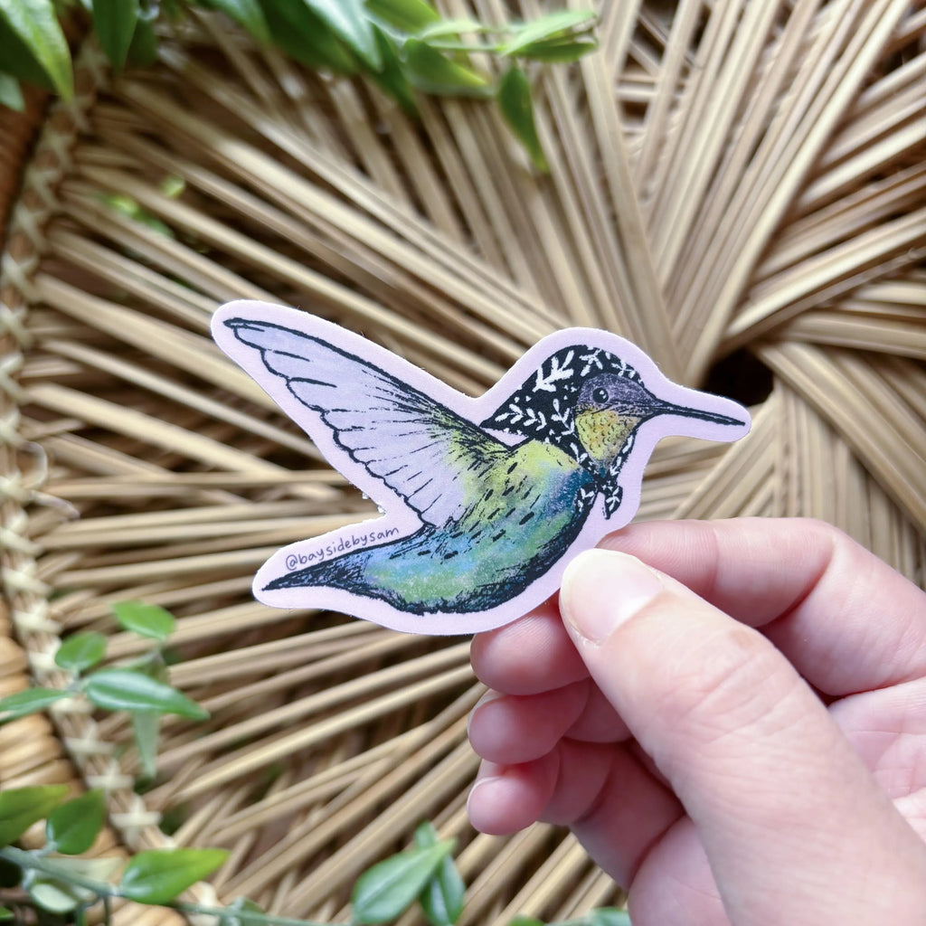 Nonna Hummingbird Vinyl Sticker 3"