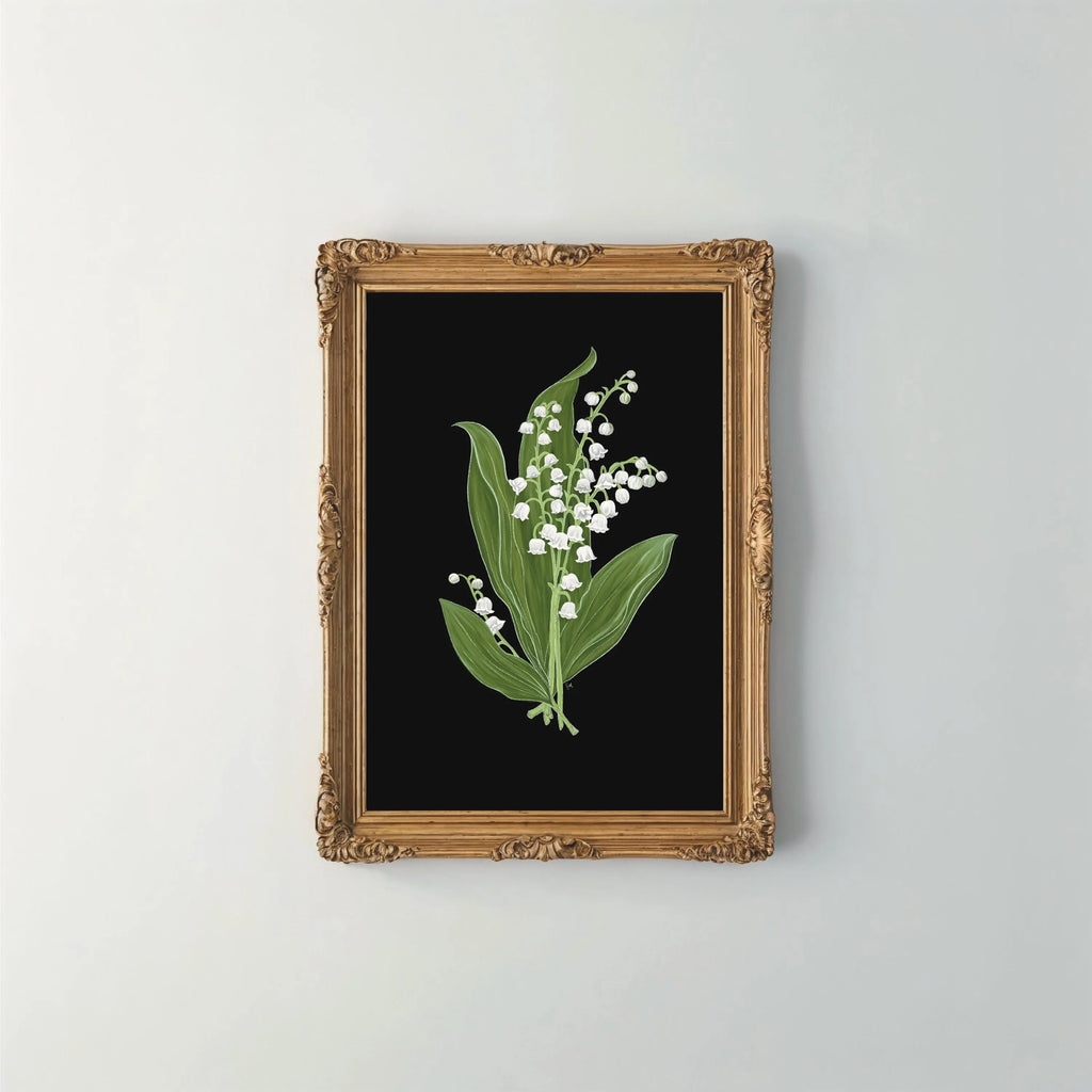 Moody Lily of The Valley Art Print 8" x 10"