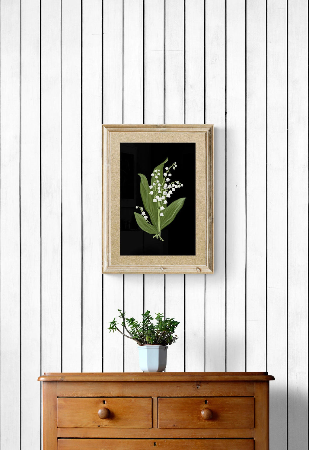 Moody Lily of The Valley Art Print 8" x 10"