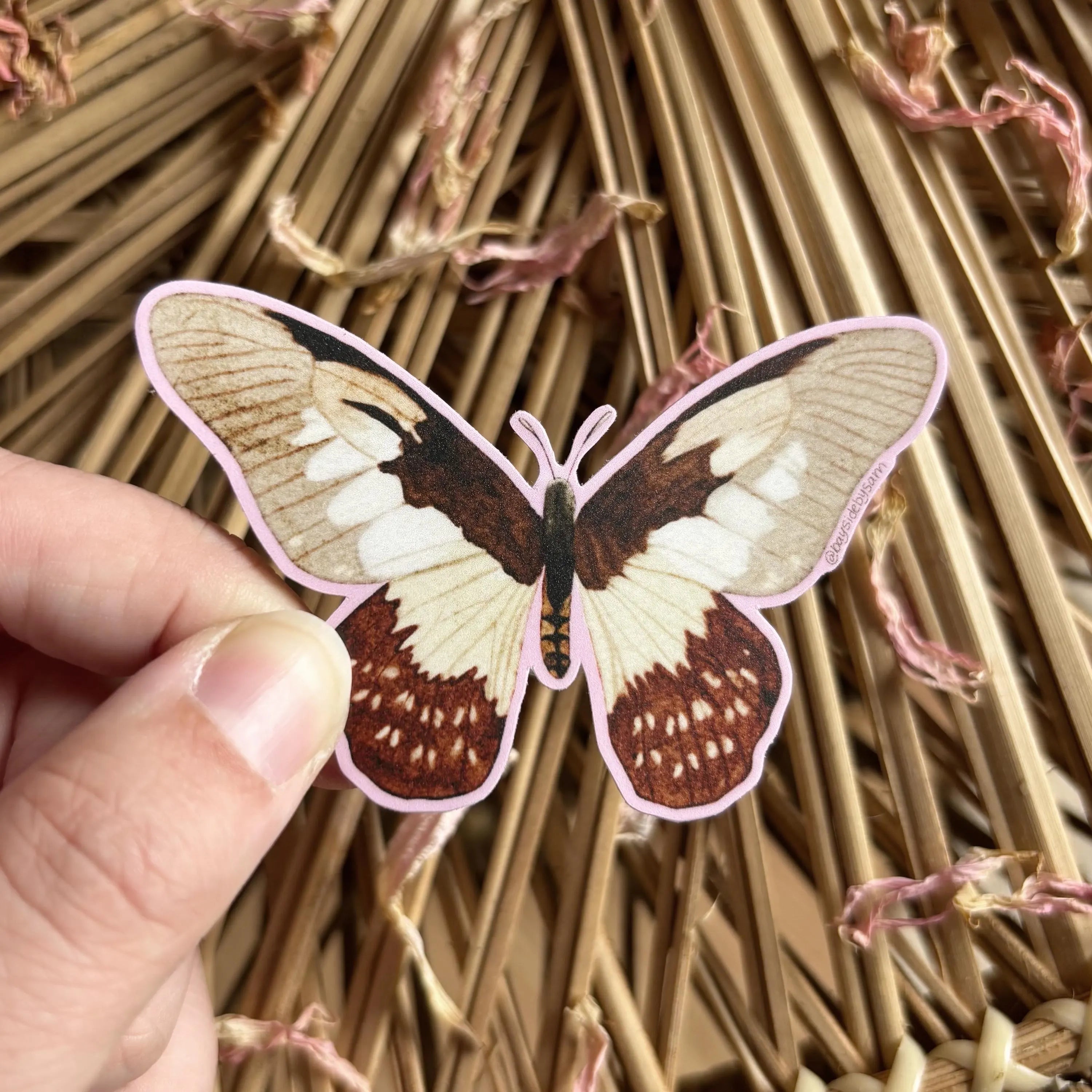 Butterfly Watercolour Vinyl Sticker 3"