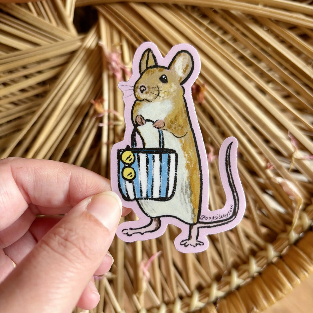 Summer Pool Mouse Vinyl Sticker 3"
