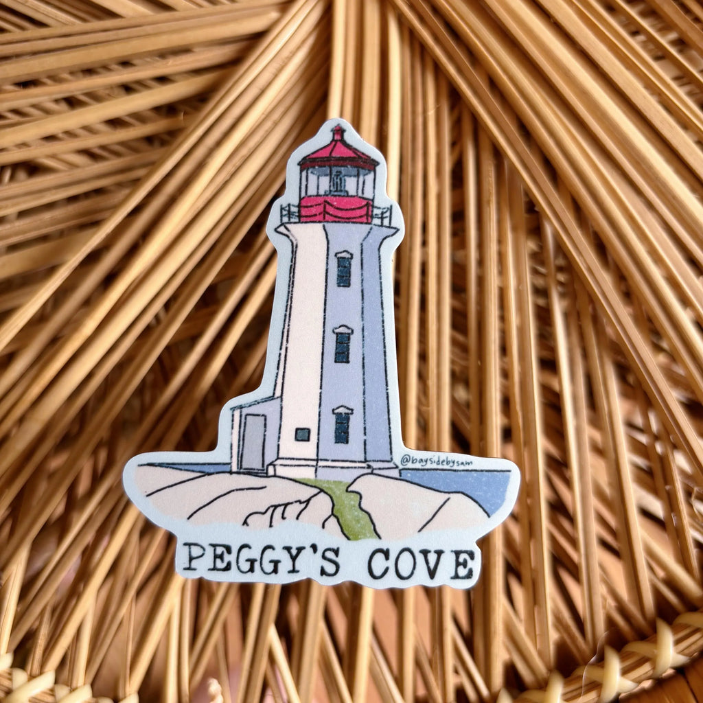 Peggy's Cove Lighthouse, Halifax, Nova Scotia 3" Vinyl Sticker