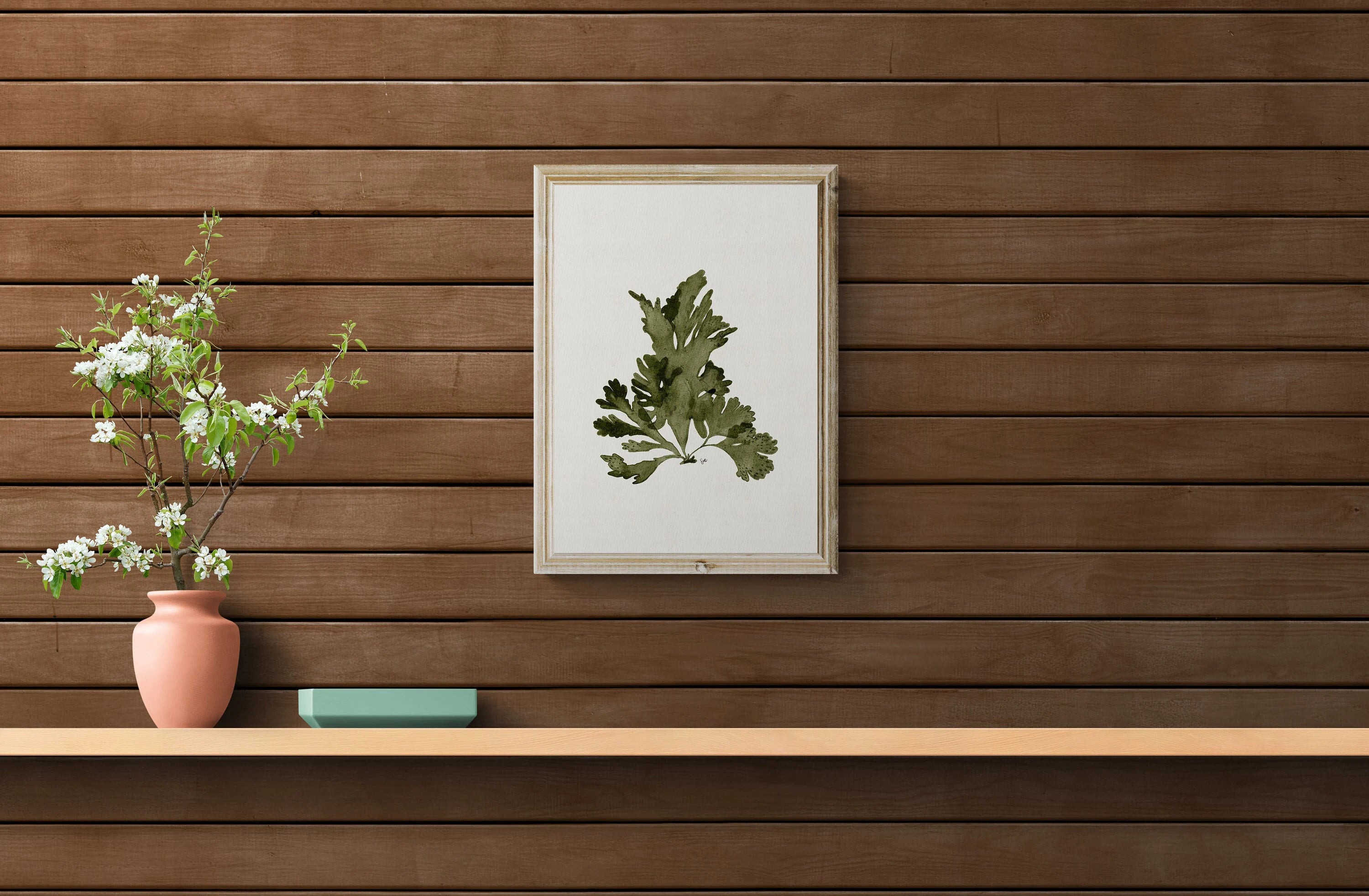 Dulse Seaweed Watercolour Print 8" x 10"