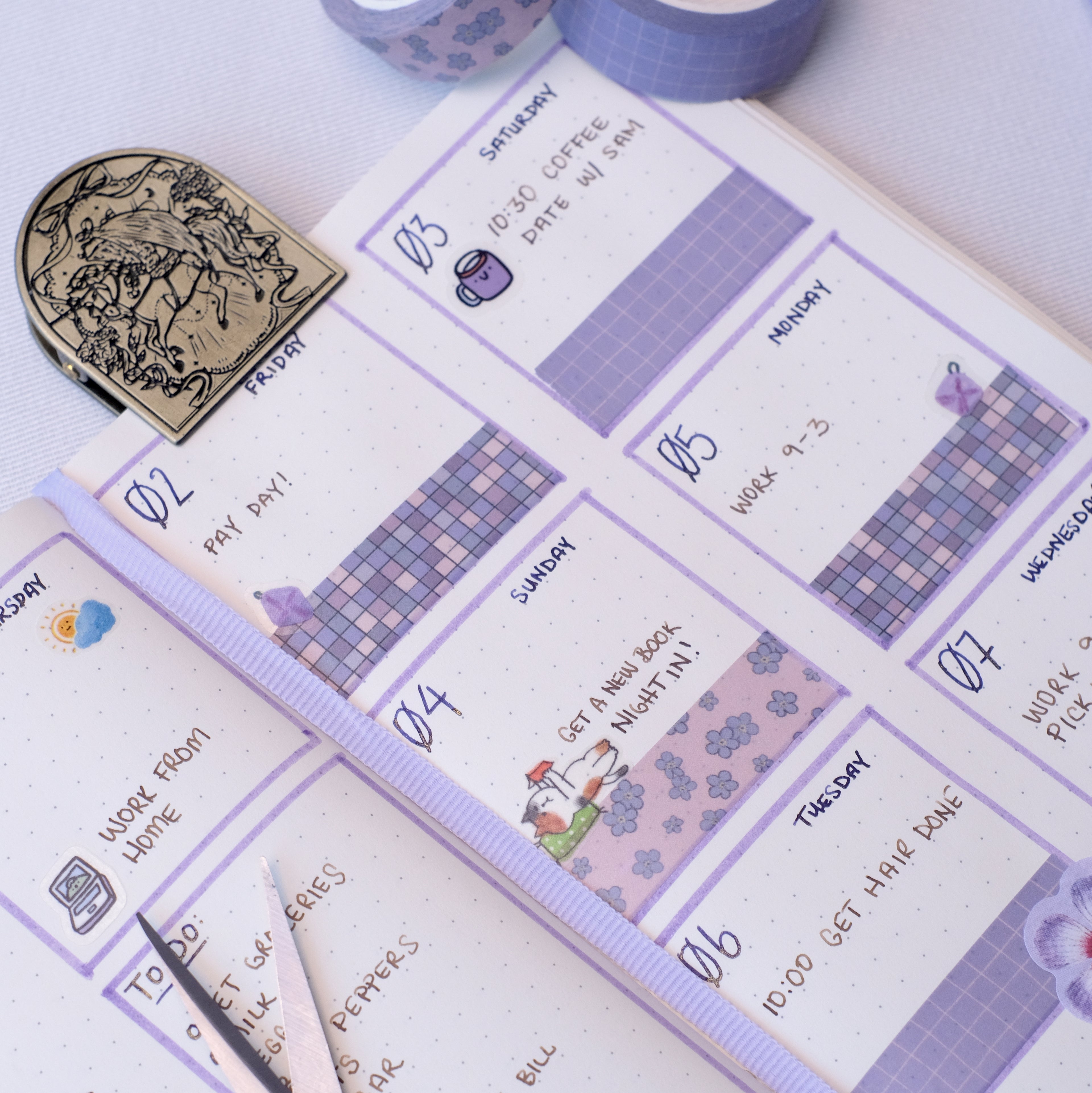 Forget Me Periwinkle Washi Tape